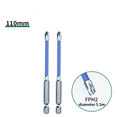 Magnetiline kruvikeeraja otsik 65 mm 110 mm magnetiline spetsiaalne piluga ristkruvikeeraja FPH2 pistikupesa lüliti elektriku käsitööriistade jaoks