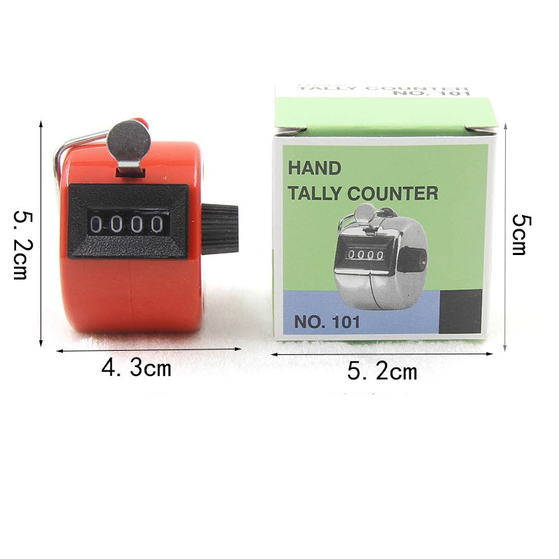 Μηχανικός μετρητής 4 ψηφίων 0000 έως 9999 Εγχειρίδιο μέτρησης αριθμών Μηχανικός μετρητής χειρός για τρέξιμο με κλωτσιές