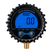 Gáznyomásmérő kék háttérvilágítással, pontosság 1% 200 psi elemmel működő több egység Psi/Kpa/Bar/kgf cm²