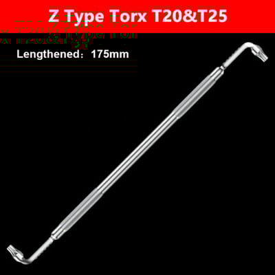 BROPPE L/Z alakú csavarhúzó bit Phillips hornyolt torx hatlapfejű készlet 90°-os derékszögű könyökből meghosszabbított mágneses csavarhúzó kulcs