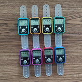 Φορητός ηλεκτρονικός ψηφιακός μετρητής Mini LCD μετρητής δακτυλίου χειρός με μετρητή σειρών με δείκτη βελονιάς λειτουργίας χρόνου