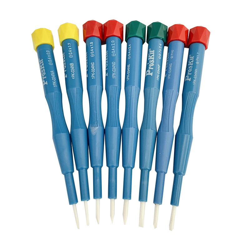 Κεραμικό κατσαβίδι Proskit Precision Non-magnet Anti-static SMD Components Adjust Screwdriver Ρύθμιση κυκλώματος υψηλής συχνότητας