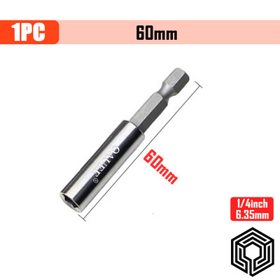 Cap de șurubelniță magnetică de burghiu electric cu eliberare rapidă cu tijă hexagonală de 1/4 inch cu instrument de mână pentru tijă de extensie pentru articulație reglabilă