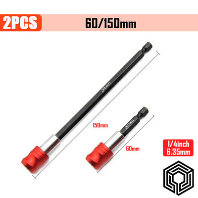 Cap de șurubelniță magnetică de burghiu electric cu eliberare rapidă cu tijă hexagonală de 1/4 inch cu instrument de mână pentru tijă de extensie pentru articulație reglabilă