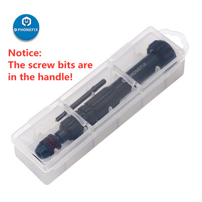 PHONEFIX 12 u 1 set odvijača Torx Precision Bits Kit Komplet za popravak otvorenih odvijača za iPhone X/11/12/13/14 sat Ručni alat