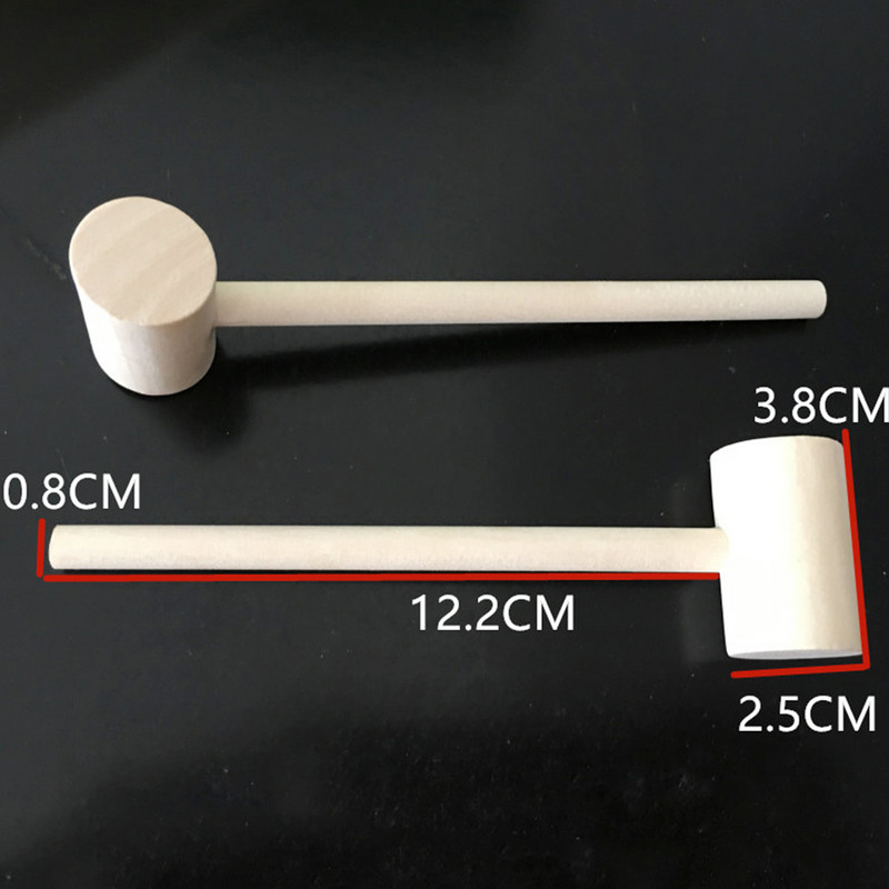 12 τμχ Ξύλινη σφύρα Ξύλινη σφύρα που χτυπάει σφυροκόπημα Εκπαιδευτικό για αστακό οστρακοειδή Μέγεθος θαλασσινών