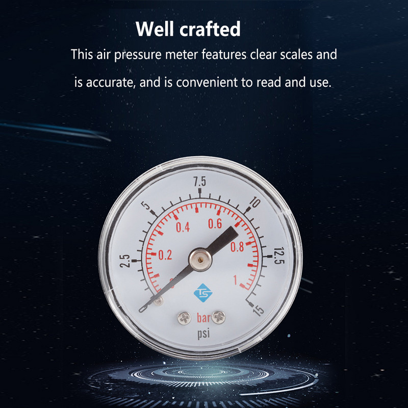 1/2/3/5 nagy pontosságú nyomásmérő levehető háztartási, ipari pneumatikus légnyomásmérő barométer mérőeszköz, 1. típus