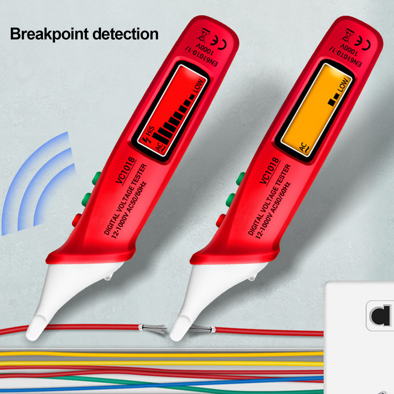 Indikator napona 12-1000V Olovka Ispitivač napona Ispitivač izmjenične struje Detektor napona Senzor Tester Olovka Alati za električare