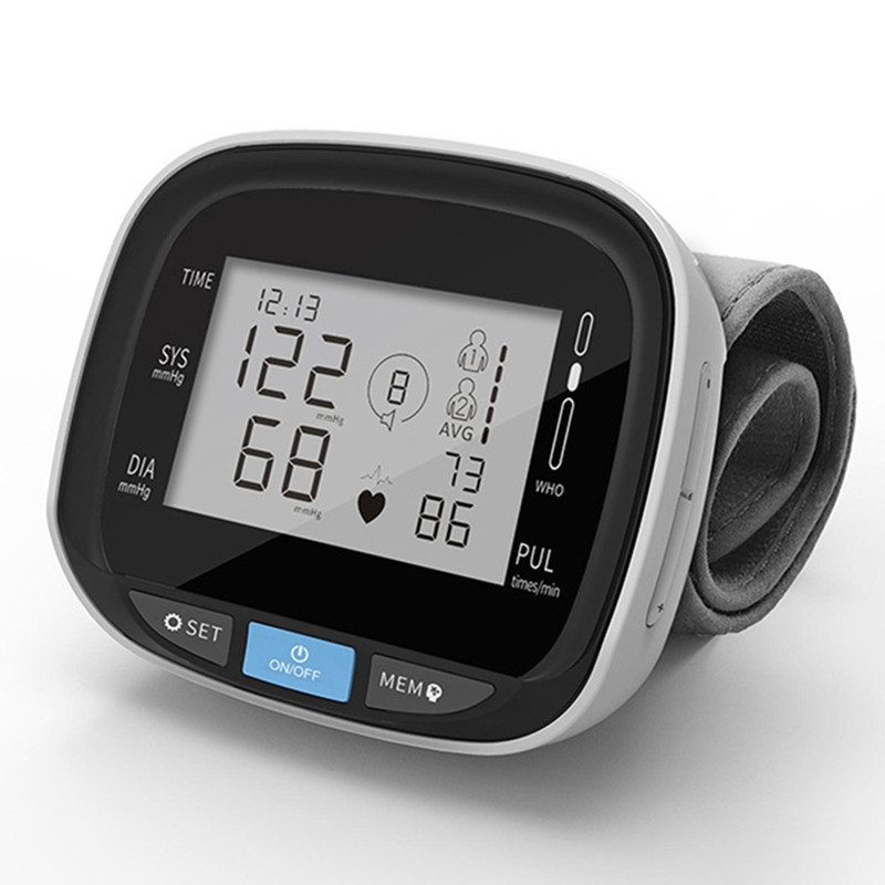 Automatski mjerač krvnog tlaka, uređaj za mjerenje otkucaja srca, puls BP, sfigmomanometar s glasovnom funkcijom i velikim LCD zaslonom