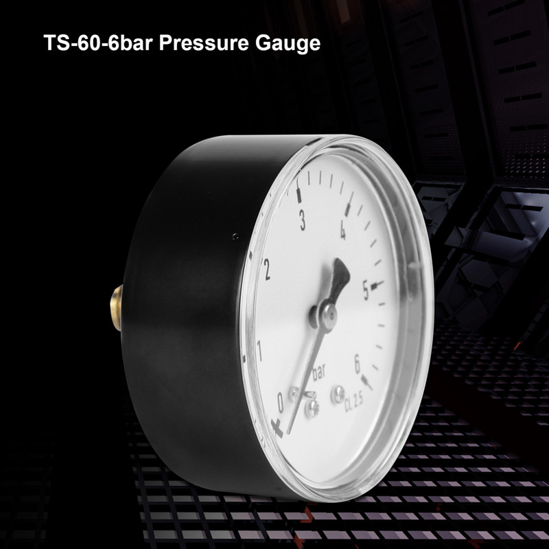 1 4 Isane NPT keermekinnitus 0–6 baari rõhumõõturi manomeetri ketasplaat kütteõhu õli veerõhu mõõtmise tööriistade jaoks