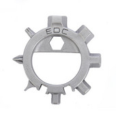 Mini Multi Tool 12 Functions Gear Nerūsējošā tērauda velosipēdu remonta rīki Skrūvgriezis Atslēgu piekariņš Pudeļu attaisāmais Pārnēsājams