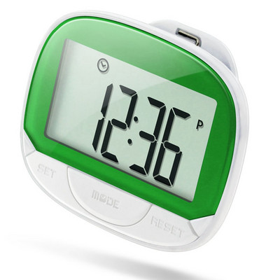 Βηματόμετρο HLZS-1Pcs Τρισδιάστατος μετρητής βημάτων για περπάτημα, φορητός μετρητής βημάτων, ακριβής μετρητής βημάτων με μεγάλη οθόνη