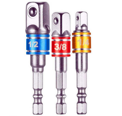 Univerzális, rugalmas 1/4`` hatlapú fúrószár hosszabbító készlet foglalat adapter átalakító markolat csavarhúzó derékszögű fúró rögzítőkészlet