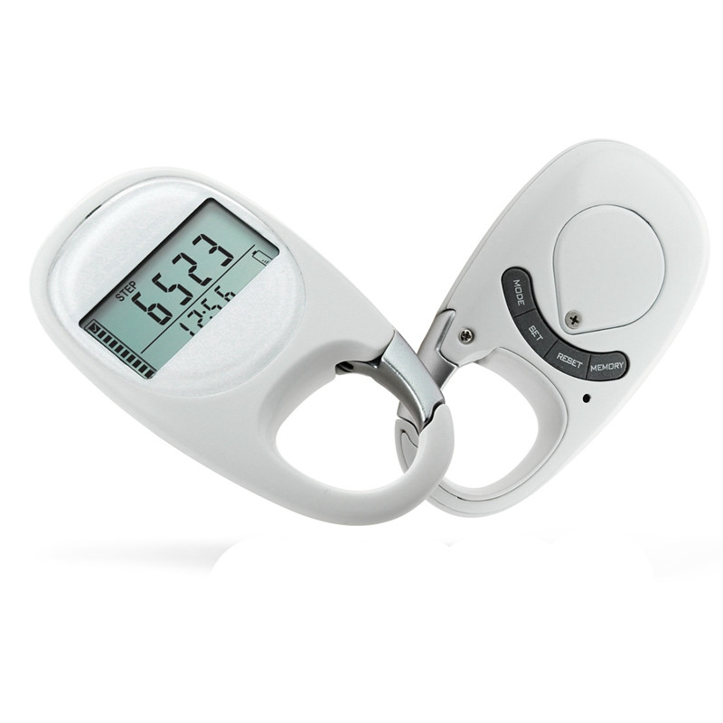 Βηματόμετρο πολλαπλών λειτουργιών Τρισδιάστατο επαγωγικό βηματόμετρο φορητό Mini Fitness Καταμέτρηση βημάτων περπατήματος