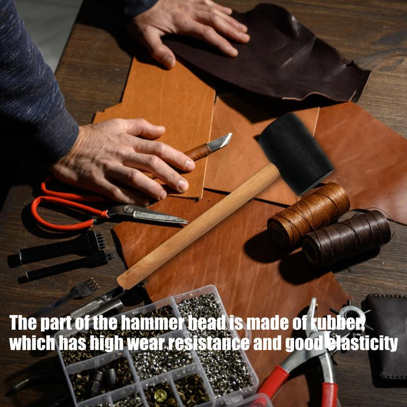 Guminis plaktukas Guminis M formos įdėklas su medine rankena, kad būtų lengva suimti Dvipusis daugiafunkcis M formos įdėklas, skirtas grindų plytelių marmurui