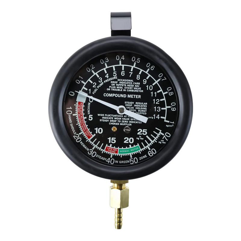 Karburátor szénhidrát szelep üzemanyag-szivattyú nyomás, vákuumvizsgáló műszer tesztkészlet, motor vákuumnyomás teszter autóipari teherautókhoz