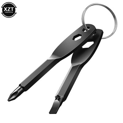 Μίνι κατσαβίδι από ανοξείδωτο ατσάλι EDC Κατσαβίδι πολλαπλών λειτουργιών Κλειδί με σχισμή/σταυρωτό κατσαβίδι Εργαλείο επισκευής μπρελόκ τσέπης