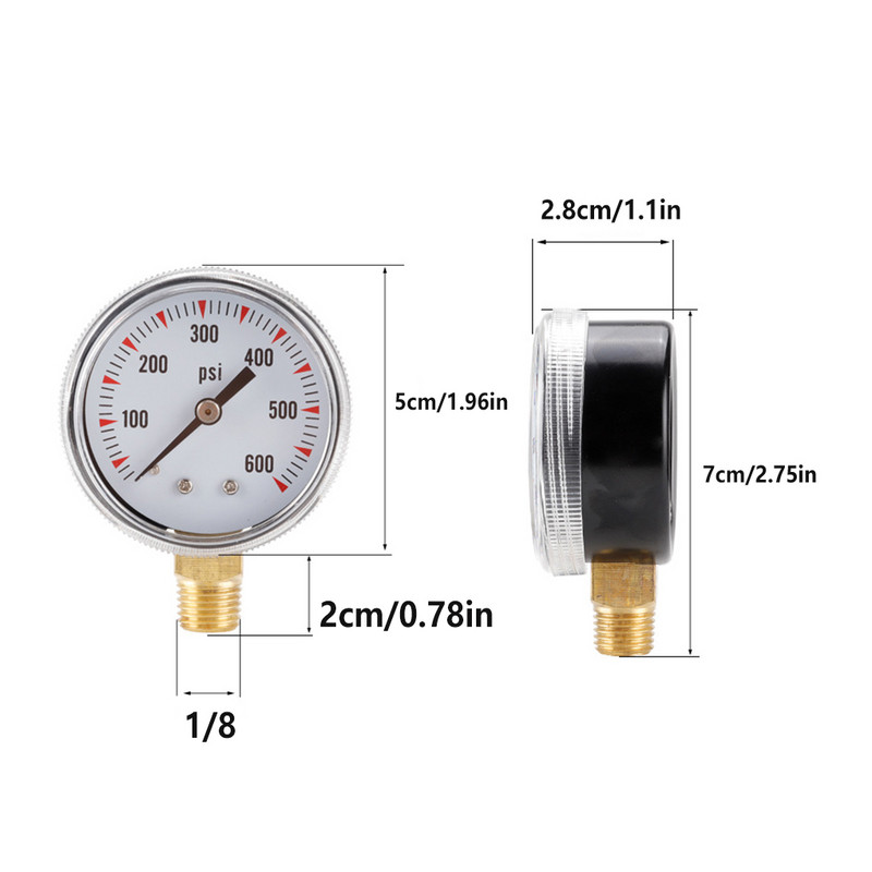 1 4 Hidraulikus nyomásmérő Töltött üzemanyag ipari mérő mérése