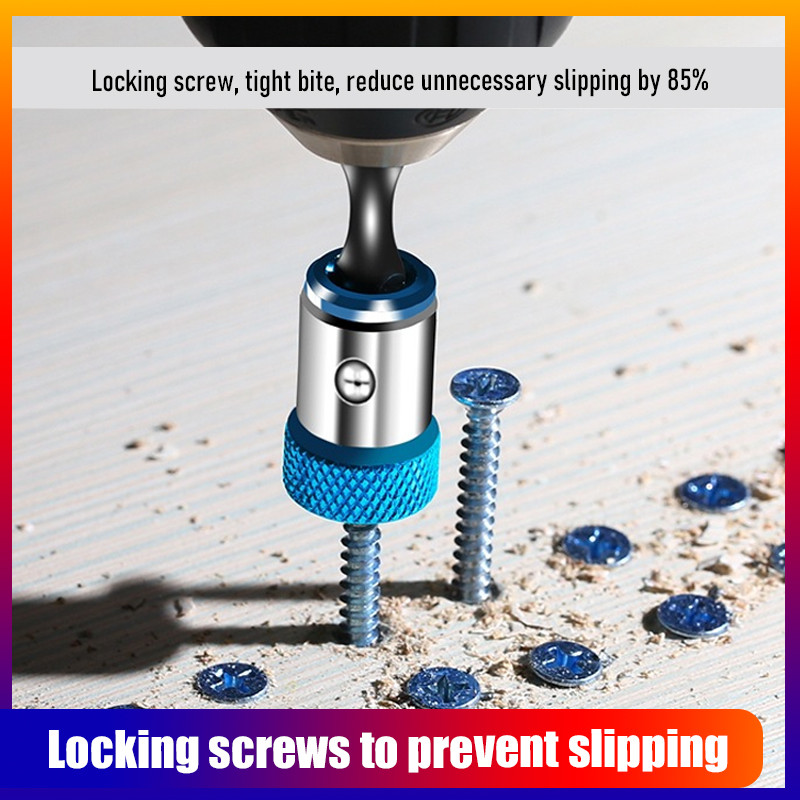 Universāls magnētiskais gredzens 1/4 collas metāla skrūvgrieža uzgaļa magnētiskais gredzens 6,35 mm kāta pretkorozijas urbja uzgaļa magnēta tehniskajam gredzenam