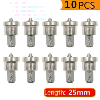 10/5/1Pcs Μύτες κατσαβιδιού τοποθέτησης γυψοσανίδας Μαγνητικές βίδες εξαγωνικού κορμού 1/4 ιντσών που εντοπίζουν την κεφαλή παρτίδας για εργαλεία ξυλουργικής