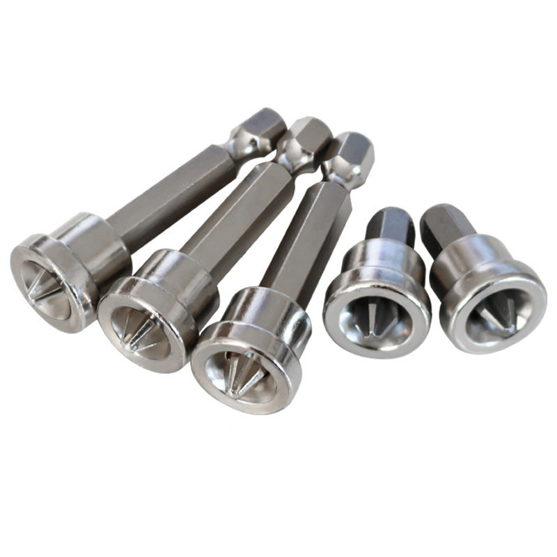 10/5/1Pcs Μύτες κατσαβιδιού τοποθέτησης γυψοσανίδας Μαγνητικές βίδες εξαγωνικού κορμού 1/4 ιντσών που εντοπίζουν την κεφαλή παρτίδας για εργαλεία ξυλουργικής