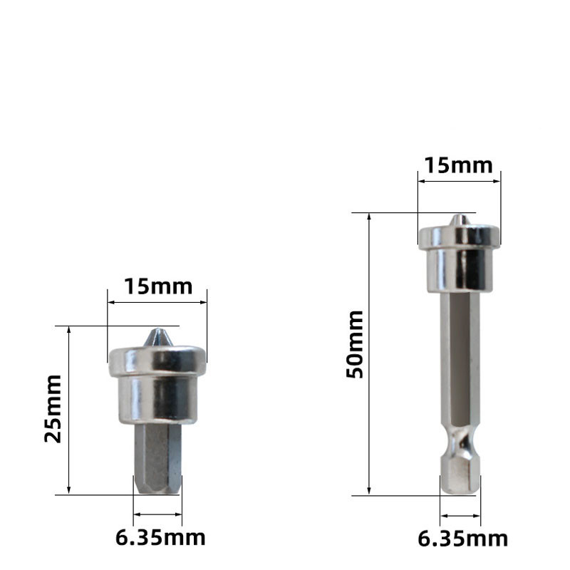 10/5/1Pcs Μύτες κατσαβιδιού τοποθέτησης γυψοσανίδας Μαγνητικές βίδες εξαγωνικού κορμού 1/4 ιντσών που εντοπίζουν την κεφαλή παρτίδας για εργαλεία ξυλουργικής