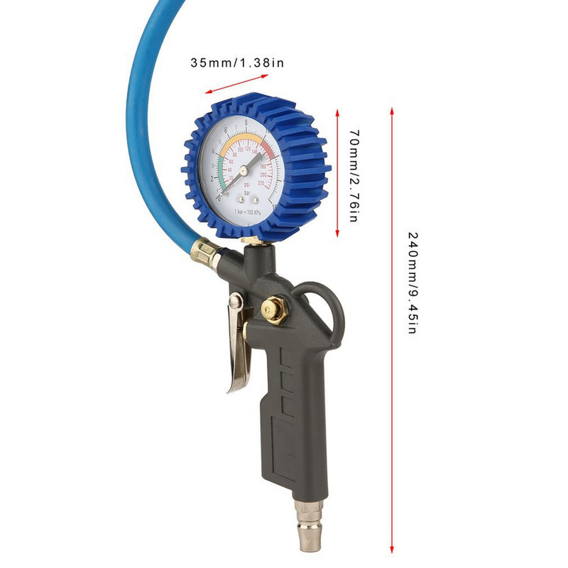 Visoko precizni mjerač tlaka u automobilskim gumama Automobilski digitalni pneumatski mjerač Mjerač za napuhavanje guma Nadzor tlaka u gumama