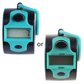 Ψηφιακός μετρητής χειρός 5 ψηφίων Αριθμός Εγχειρίδιο Press Clicker Εγγραφέας οπίσθιου φωτισμού LED με δακτύλιο για κομμάτια