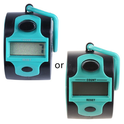 Ψηφιακός μετρητής χειρός 5 ψηφίων Αριθμός Εγχειρίδιο Press Clicker Εγγραφέας οπίσθιου φωτισμού LED με δακτύλιο για κομμάτια