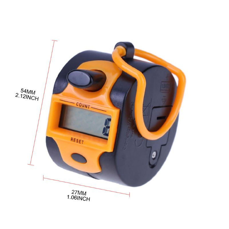 Ψηφιακός μετρητής χειρός 5 ψηφίων Αριθμός Εγχειρίδιο Press Clicker Εγγραφέας οπίσθιου φωτισμού LED με δακτύλιο για κομμάτια
