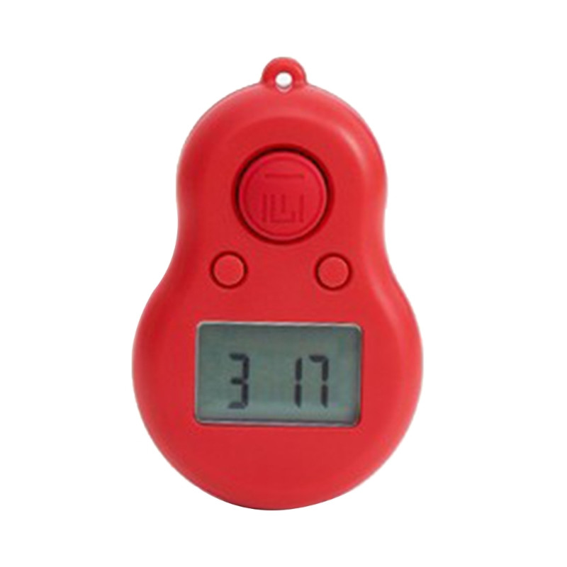 Elektronikus számláló digitális számláló számláló 2 elemmel, kötéllel, időkijelzővel, 6 csatornás, 6 számjegyű, háttérvilágítású számlálóval