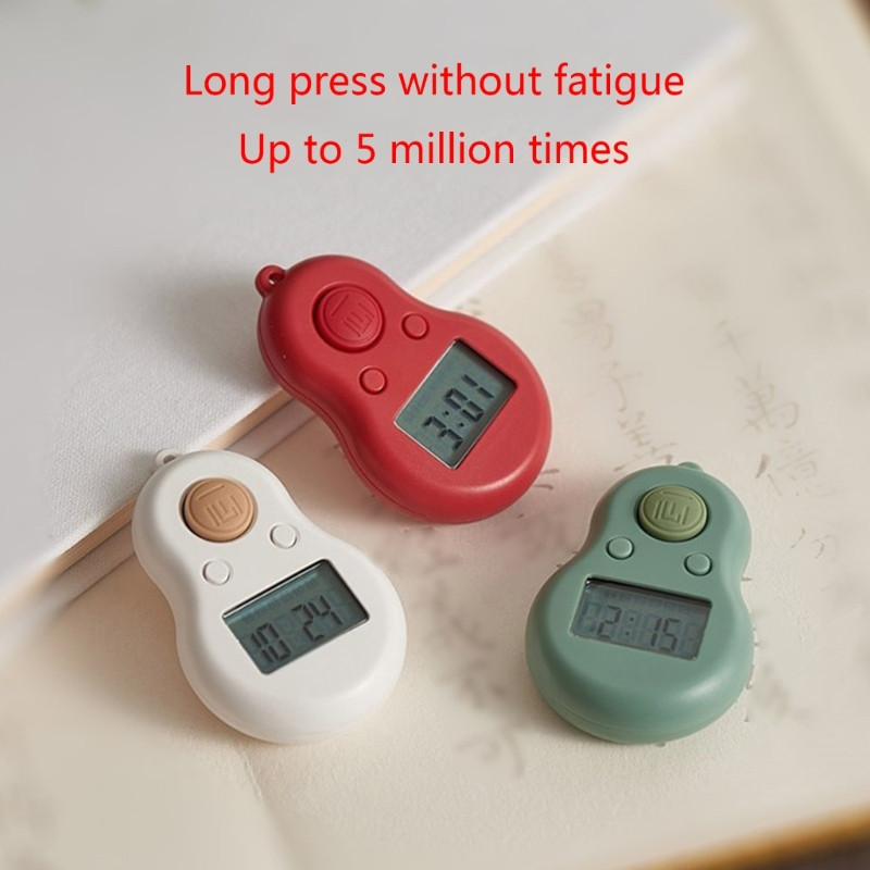 Elektronikus számláló digitális számláló számláló 2 elemmel, kötéllel, időkijelzővel, 6 csatornás, 6 számjegyű, háttérvilágítású számlálóval