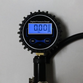 Πρακτικό ψηφιακό φουσκωτό ελαστικών με μανόμετρο πίεσης σωλήνα βαρέως τύπου γρήγορης μείωσης πίεσης ελαστικών 0,5 Ανάλυση οθόνης R7UA