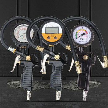 Ψηφιακός μετρητής πίεσης ελαστικών, μετρητής πίεσης αέρα ελαστικών Auto Car Truck Tire Meter Tester Tire Inflator Precise Tool