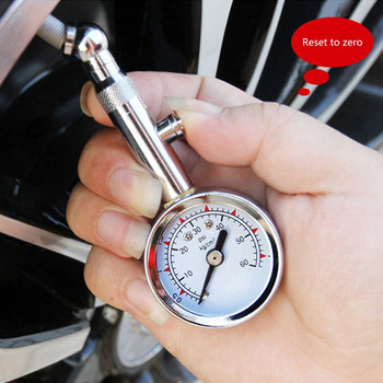 Μετρητής πίεσης ελαστικών βαρέως τύπου Μετρητής πίεσης αέρα ελαστικών υψηλής ακρίβειας με μεταλλικό τσιπ Quick Deflator για ποδήλατα αυτοκινήτου