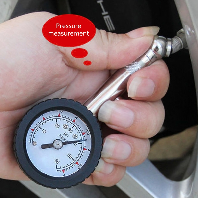 Manometru de presiune în anvelope de înaltă precizie Manometru de presiune a aerului de înaltă precizie cu așchii de metal cu deflator rapid pentru biciclete auto auto