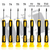 1/7db Torx csavarhúzó bitkészlet T3 T4 T5 T6 T7 T8 T10 mini hatszögletű csavarhúzó játékkonzol fogantyú szétszedő javítószerszámok