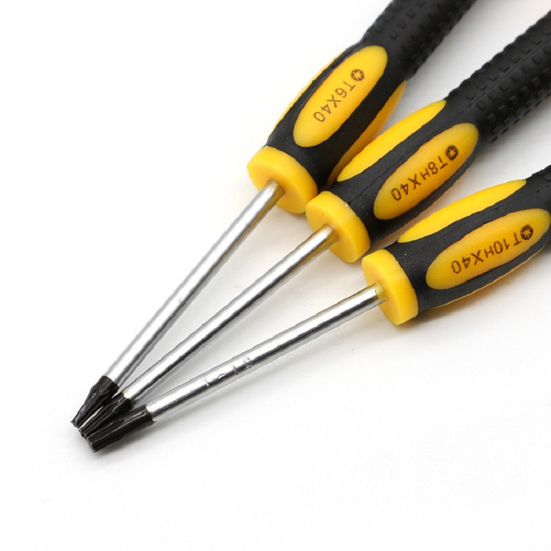 1/7db Torx csavarhúzó bitkészlet T3 T4 T5 T6 T7 T8 T10 mini hatszögletű csavarhúzó játékkonzol fogantyú szétszedő javítószerszámok