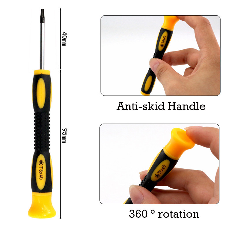 1/7db Torx csavarhúzó bitkészlet T3 T4 T5 T6 T7 T8 T10 mini hatszögletű csavarhúzó játékkonzol fogantyú szétszedő javítószerszámok