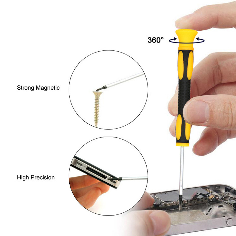 1/7db Torx csavarhúzó bitkészlet T3 T4 T5 T6 T7 T8 T10 mini hatszögletű csavarhúzó játékkonzol fogantyú szétszedő javítószerszámok