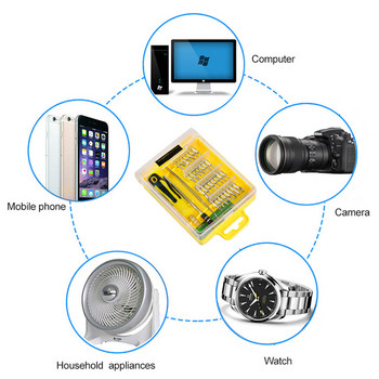 Комплект отвертки 32 в 1 Прецизни мини магнитни битове за отвертки Телефон Телефон Мобилен IPad Инструмент за поддръжка на камера Ремонт
