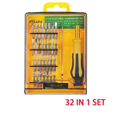Set de șurubelnițe 32 în 1 Set de biți de șurubelniță magnetică de precizie Mini Telefon mobil IPad Reparare instrument de întreținere a camerei