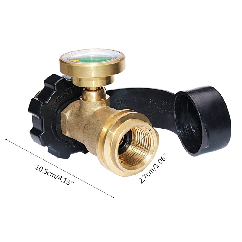 Universal Propane for Tank Gauge Detector Μετρητής πίεσης αερίου Brass & Plastic Mad