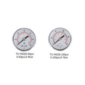 1 8 collu vītņots spiediena mērītājs, mājsaimniecības rūpnieciskais pneimatiskais gaisa mērītājs nerūsējošā tērauda mehāniskais barometrs, 1. tips