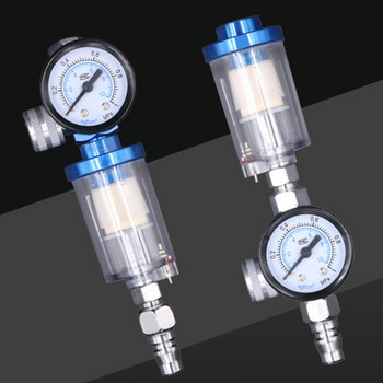 57EB Oil Water Separatorfor Spray Gun- Spray Paint Kit Ρυθμιστής αέρα μετρητής & in-line Air Oil Water Separator- Filter 2 Types