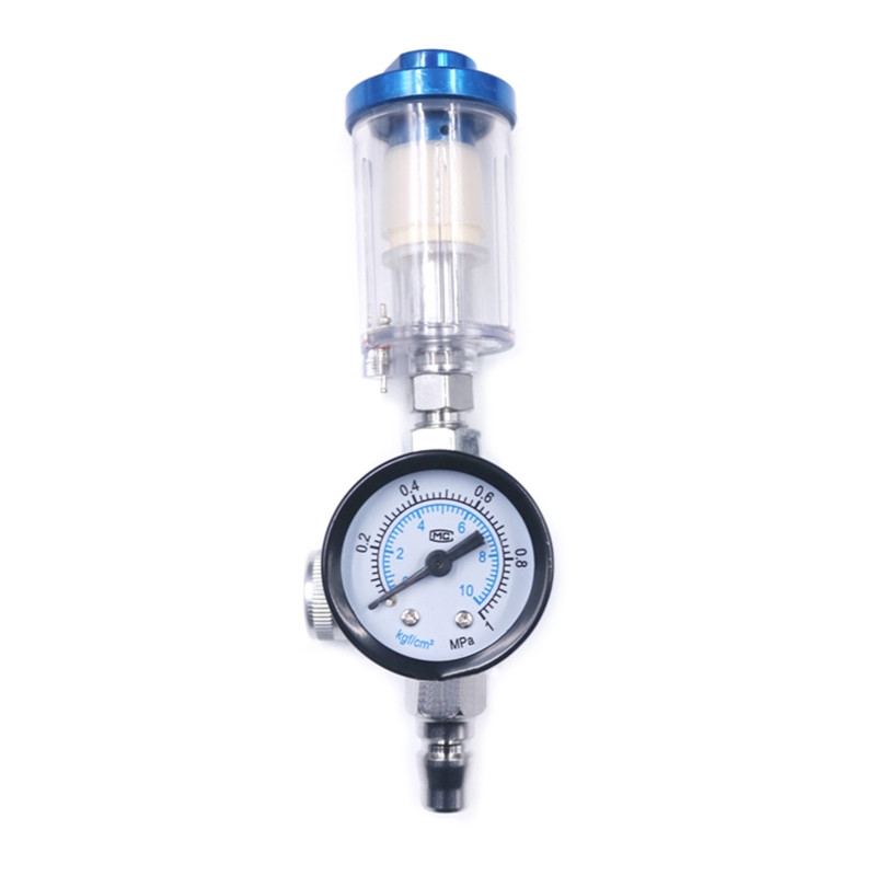 57EB alyvos vandens separatorius purškimo pistoletui-purškiamų dažų rinkinio oro reguliatoriaus matuoklis ir oro alyvos vandens separatorius-filtras, 2 tipai