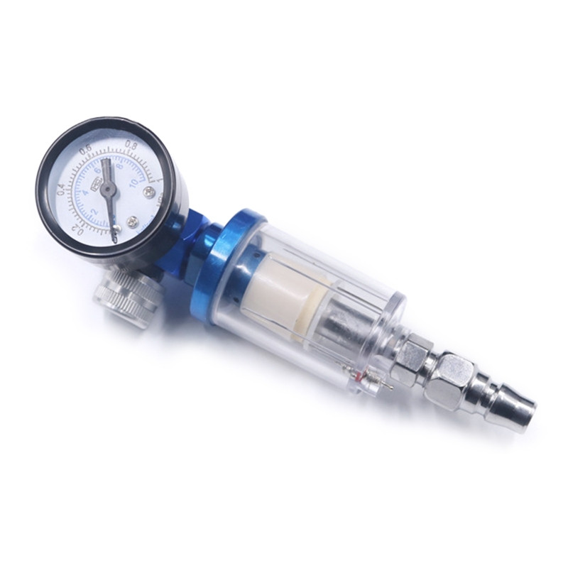 57EB alyvos vandens separatorius purškimo pistoletui-purškiamų dažų rinkinio oro reguliatoriaus matuoklis ir oro alyvos vandens separatorius-filtras, 2 tipai