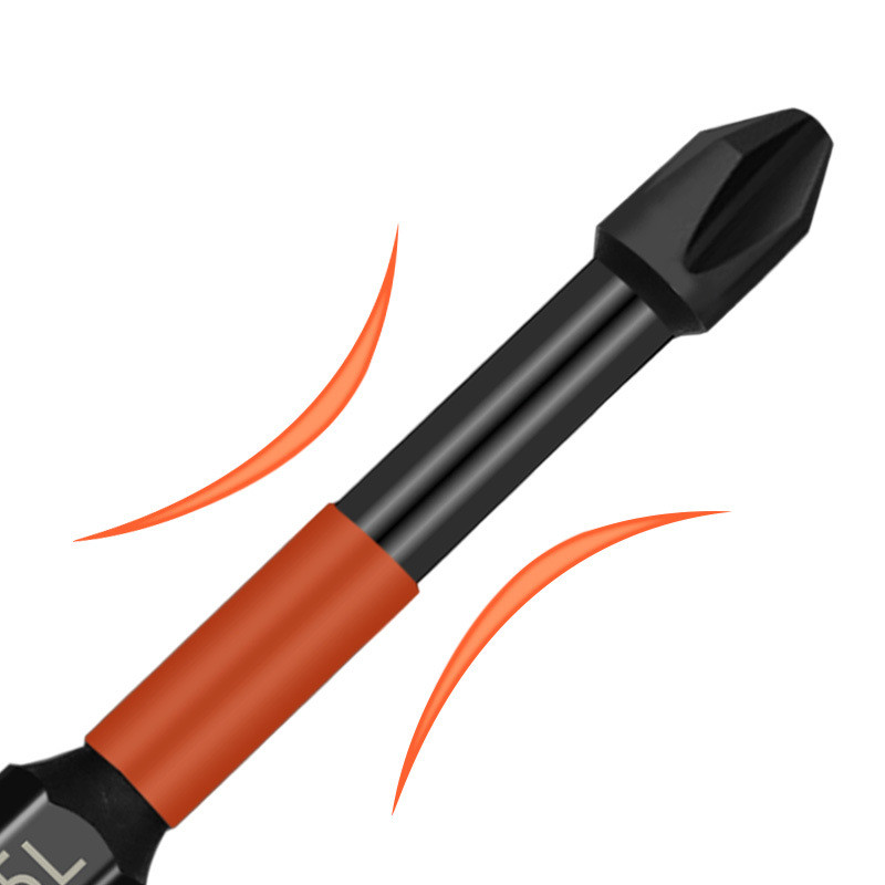 Magnetilise partiipea löögipeaga, tugeva ristiga PH2 suure kõvadusega kruvikeerajate komplekt 25/50/65/70/90/150 mm libisemisvastaste veekindlate otsikute komplekt