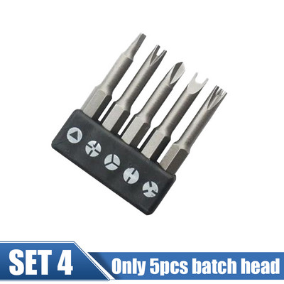 Csavarhúzó és bitkészlet L alakú 1/4 hüvelykes hatlapfejű csavarkulcs Duplafejű fogantyú belső kereszt Új hárompontos csavarhúzó bitek