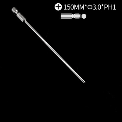 Žalesnis 150 mm 200 mm šešiakampio koto kryžminės galvutės atsuktuvo antgaliai Elektrinio suktuvo rankiniai įrankiai Magnetinio atsuktuvo grąžtų rinkinys